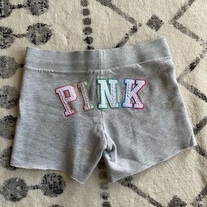VS PINK size Medium knit cutoff lounge shorts